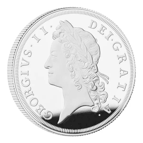 British Monarchs - George II 1 oz proof 2023 - stříbrná mince