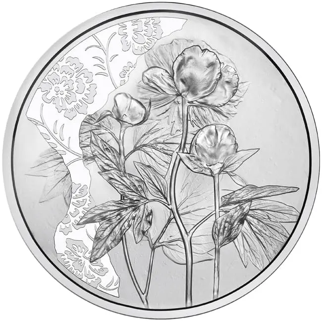 Pivoňka Stříbrná mince 1/2 oZ