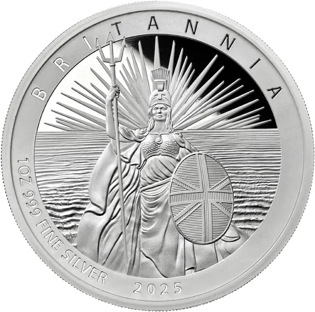 Stříbrná mince Britannia 2025 1 Oz Proof