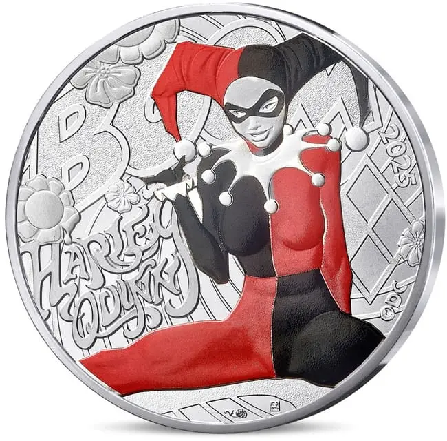 Stříbrná mince Harley Quinn 2025