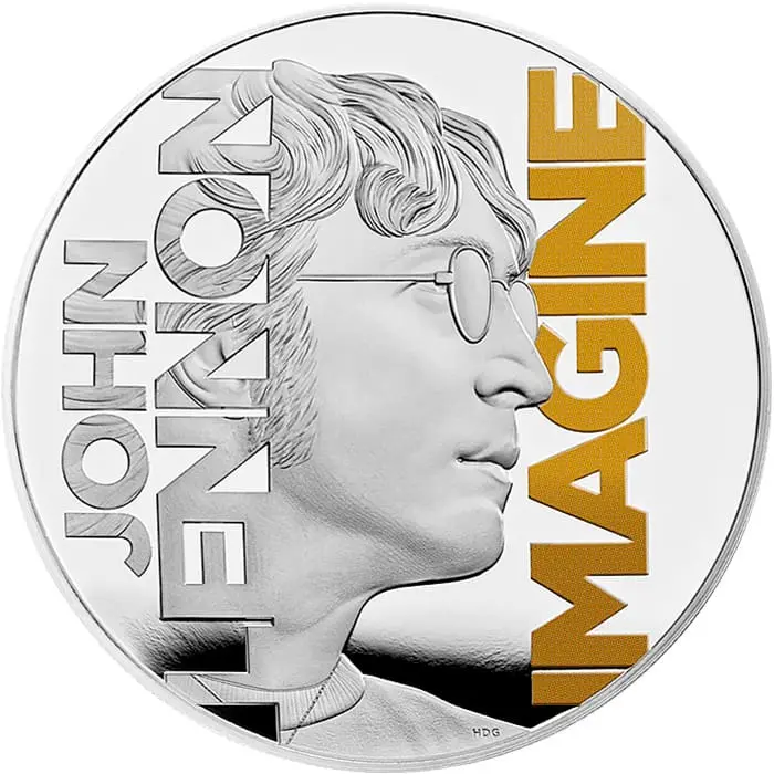 Stříbrná mince Hudební legendy - John Lennon 1 Oz 2025 Proof
