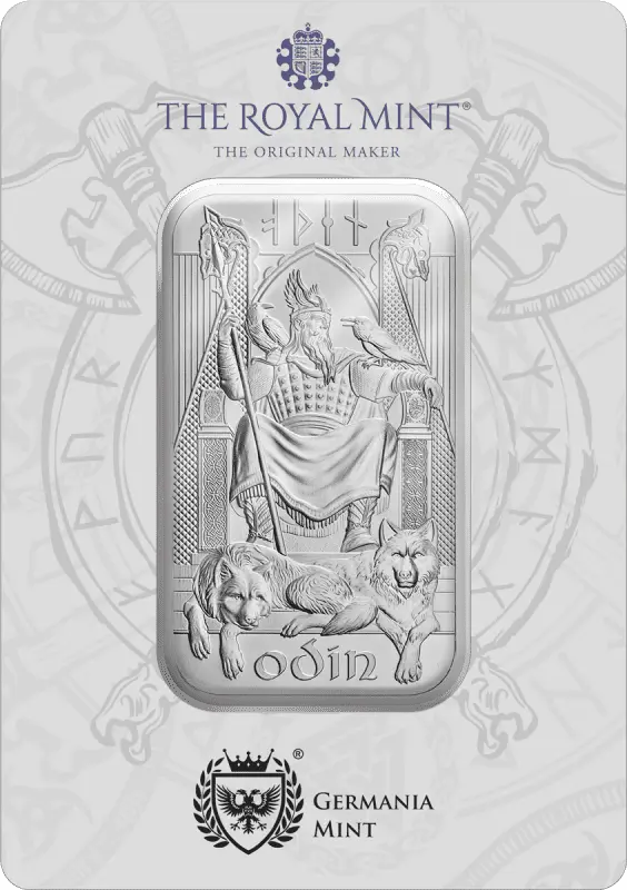 Stříbrný slitek Severští bohové - Odin 1 oz
