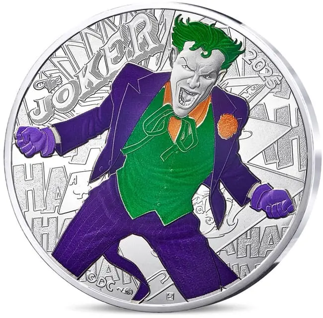 Stříbrná mince The Joker 2025