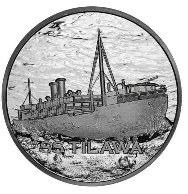 Stříbrná mince 2024 1oz SS Tilawa Shipwreck Remembrance: Sinking