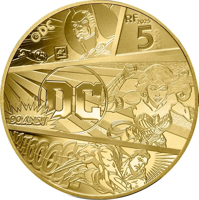 Zlatá mince DC Comics 2025