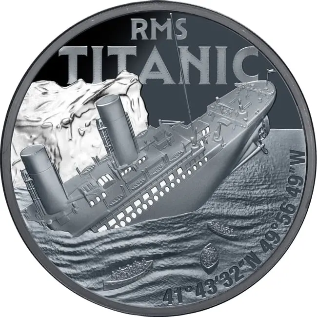 Stříbrná mince Titanic 2025 1 Oz