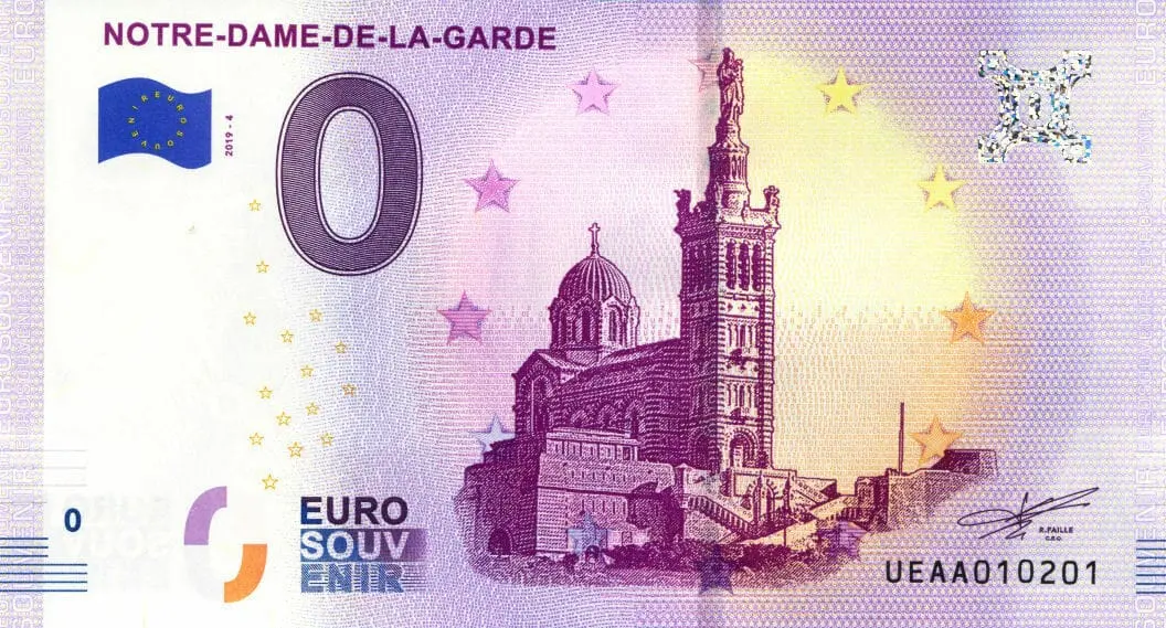 0 EUR bankovka Notre-Dame-de-la-Garde 2019-4
