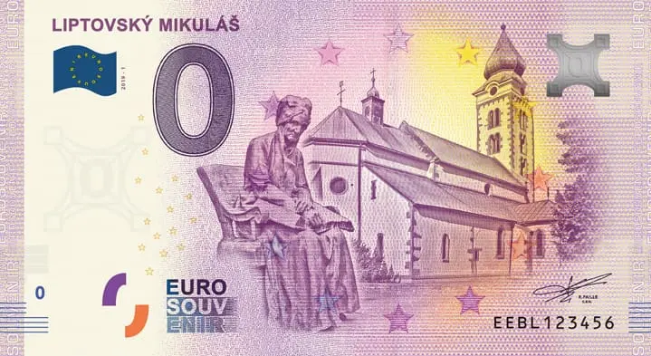 0 EUR bankovka Liptovský Mikuláš 2019-1
