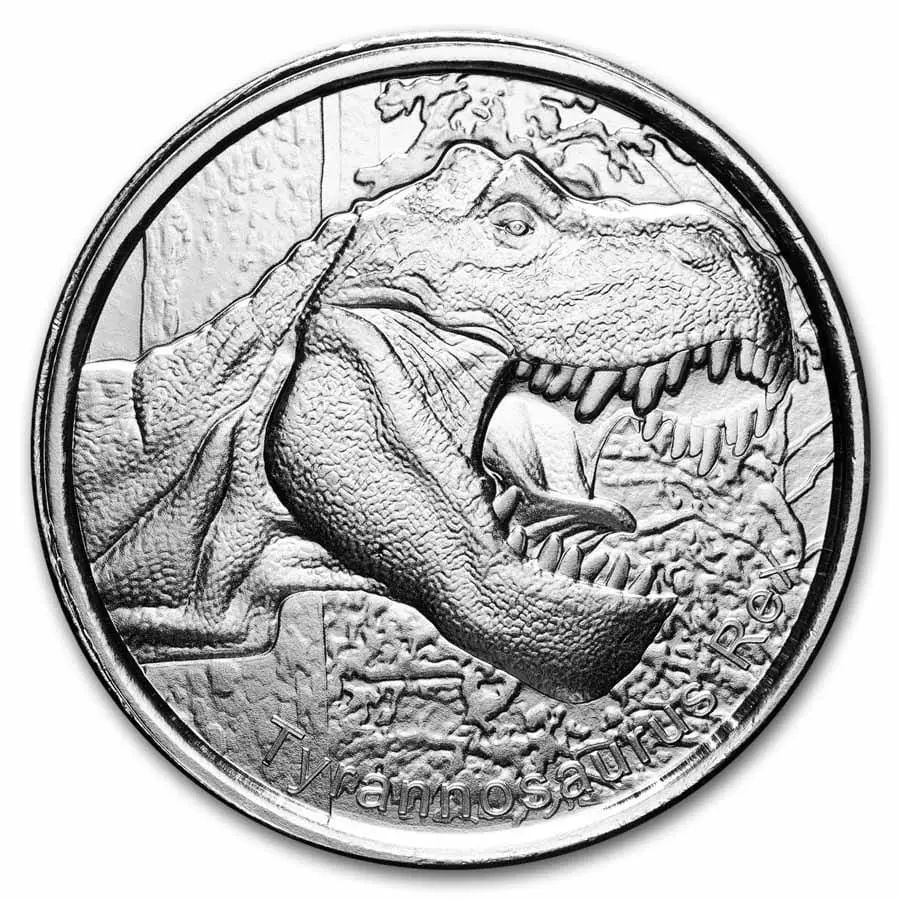 Stříbrná mince 1 oz - Tyrannosaurus Rex (T-Rex)