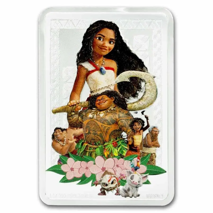 Stříbrná mince Disneyho Vaiana 1 oz