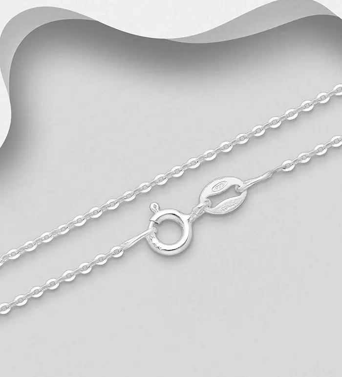 Řetízek ze stříbra 925, šířka 1,3 mm, vyrobeno v Itálii