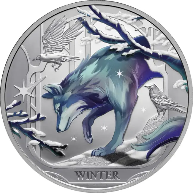Stříbrná mince Vlk 1 Oz 1$ Niue 2025