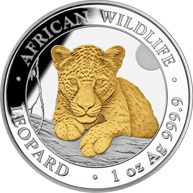 Stříbrná mince Leopard 1 oz – Somálsko 2025, limitovaná edice 5000 ks