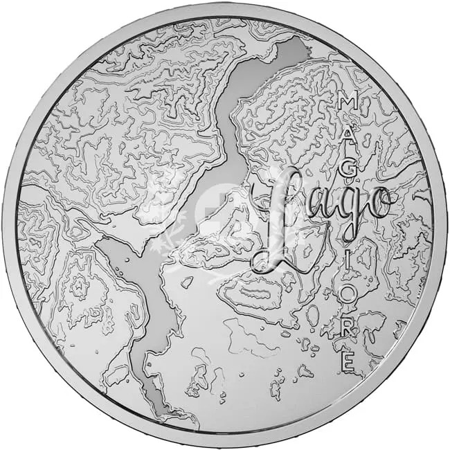 Stříbrná mince Jezero Maggiore 2025 Swiss