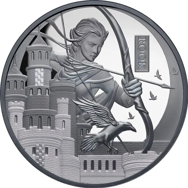 Stříbrná mince – Šachová věž 2026 – Niue, 31,10 g, stříbro 999/1000