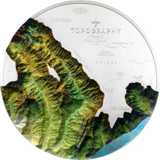 Stříbrná mince Havaj 1 kg  Cookovy ostrovy 2025  1000g Ag 999 Ultra Rarita