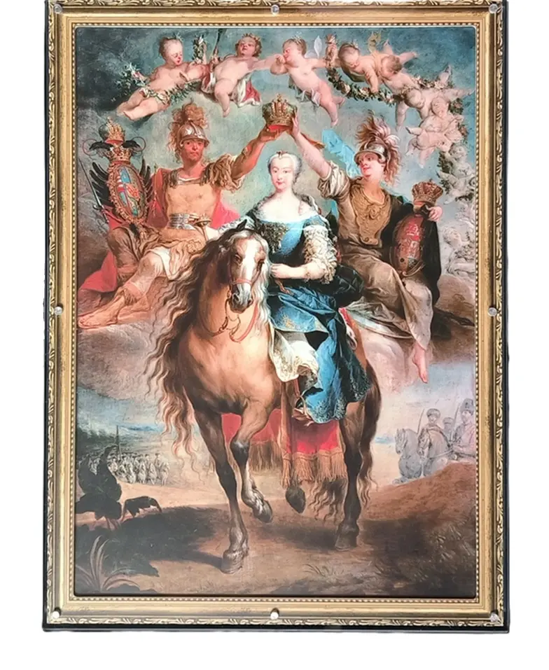 Niue – 80 NZD Obří stříbrná mince 1 kg 2021 MARIE TEREZIE (280. výročí korunovace) 297x420 mm PROOF v kazetě