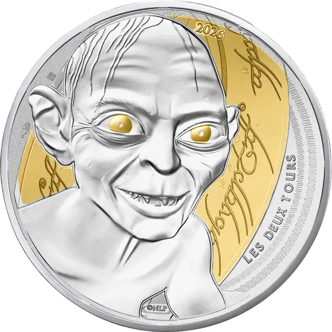 Francie – 10 EUR Stříbrná mince 2026  GLUM (Pán prstenů) 13g Ag 333  BU v blistru