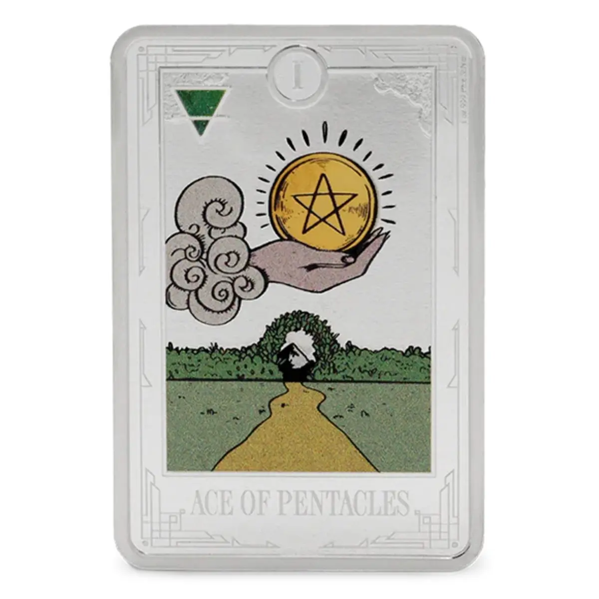 Niue – 2 NZD Stříbrná mince 2026 ESO PENTAKLŮ (Ace of Pentacles) 1 oz Ag 999 PROOF Malá arkána tarotu