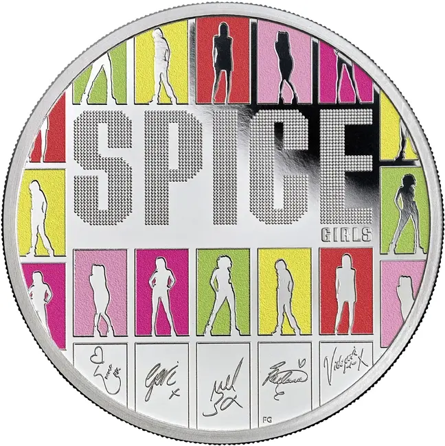 Velká Británie – 2 GBP Stříbrná mince 2026 SPICE GIRLS (Music Legends) 1 oz Ag 999 PROOF The Royal Mint