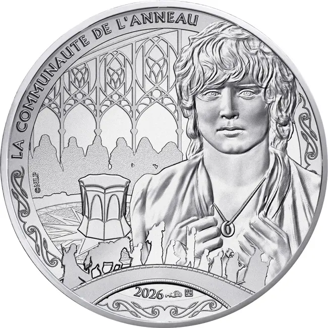 Francie – 10 EUR Stříbrná mince 2026 SPOLEČENSTVO PRSTENU (The Fellowship)  13g Ag 333 BU v blistru