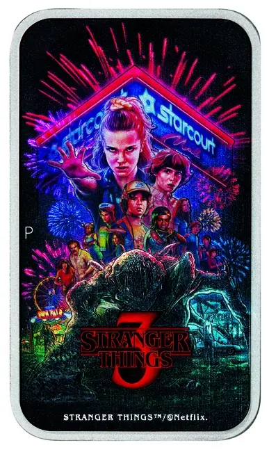 Tuvalu – 1 TVD Stříbrná mince 2026  STRANGER THINGS (Podivnější věci)  1 oz Ag 999.9 PROOF  Perth Mint