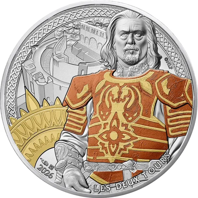 Francie – 10 EUR Stříbrná mince 2026 THÉODEN (Pán prstenů)  13g Ag 333  BU v blistru