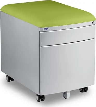 Pojízdný kontejner Mayer 32P8 30 463 — stříbrný, zelený aquaclean Mayer
