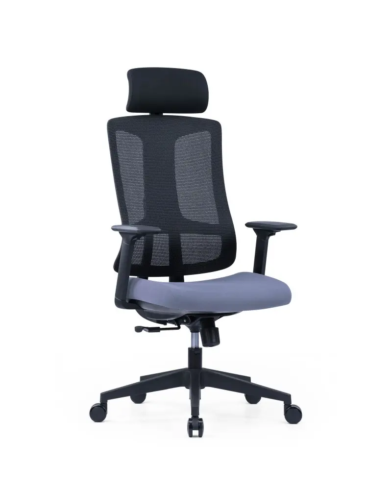Kancelářská ergonomická židle SLIDE — více barev Šedá