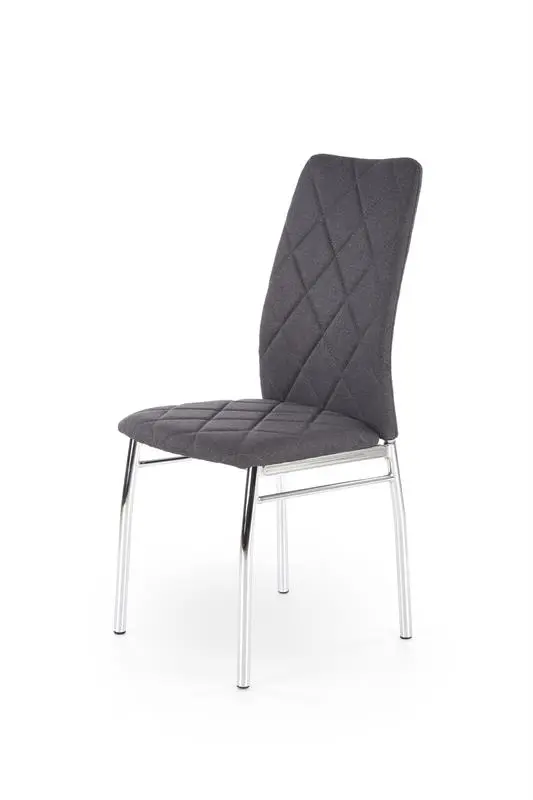 Jídelní židle LEMUR – látka, tmavě šedá Halmar