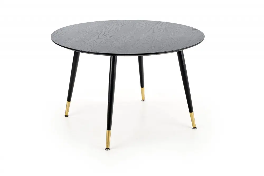Jídelní kulatý stůl EMBOS — průměr 120 cm, černá Halmar