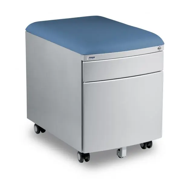 Pojízdný kontejner Mayer 32P8 30 462 — stříbrný, modrý aquaclean Mayer