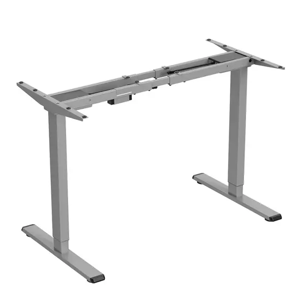 Elektricky výškově stavitelný rám stolu POWERTON – rozsah 500 mm, šedá, 100 kg