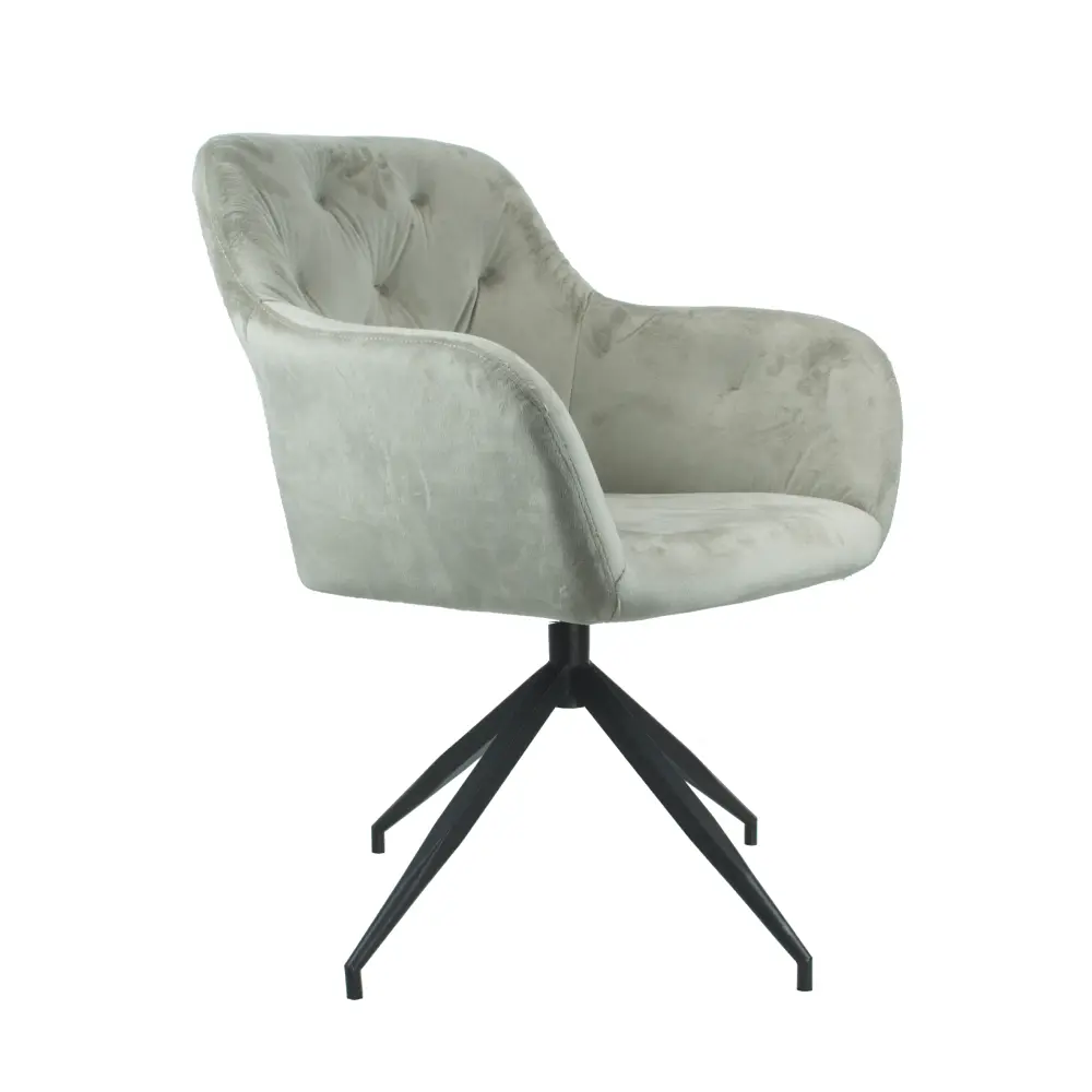 Otočné jídelní křesílko VELEZA — látka, kov, více barev Kondela