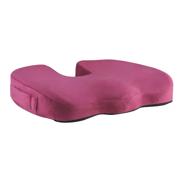 Ergonomický podsedák pod hýždě - paměťová pěna, vínově červená
