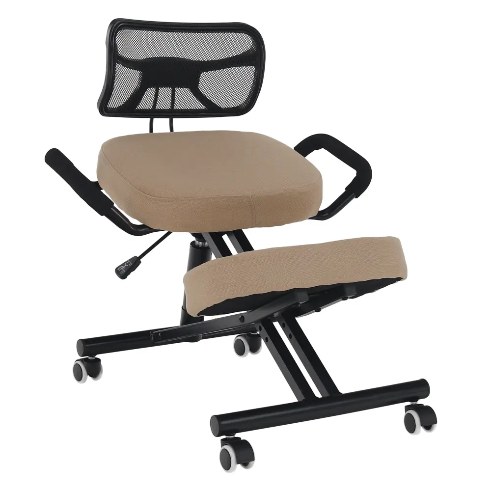 Ergonomická klekačka RUFUS – Béžová/Černá látka, Kondela