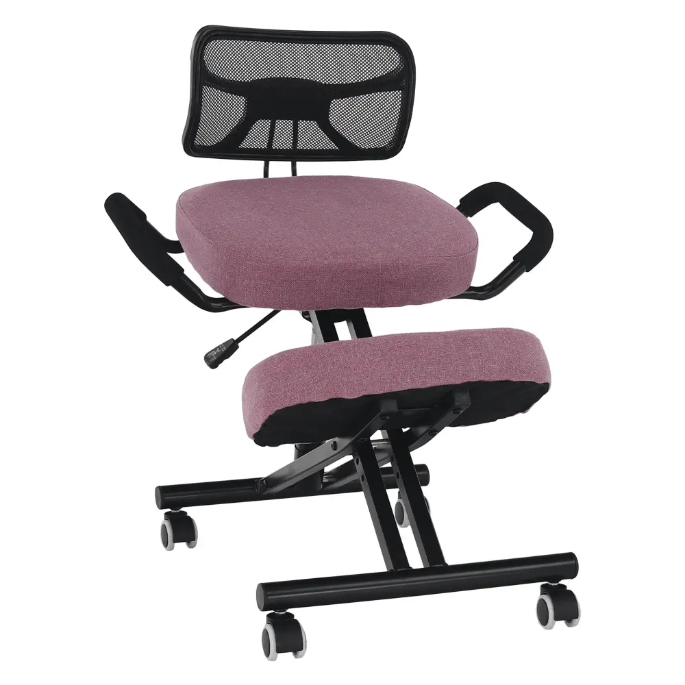 Ergonomická klekačka RUFUS – růžová/černá, Kondela