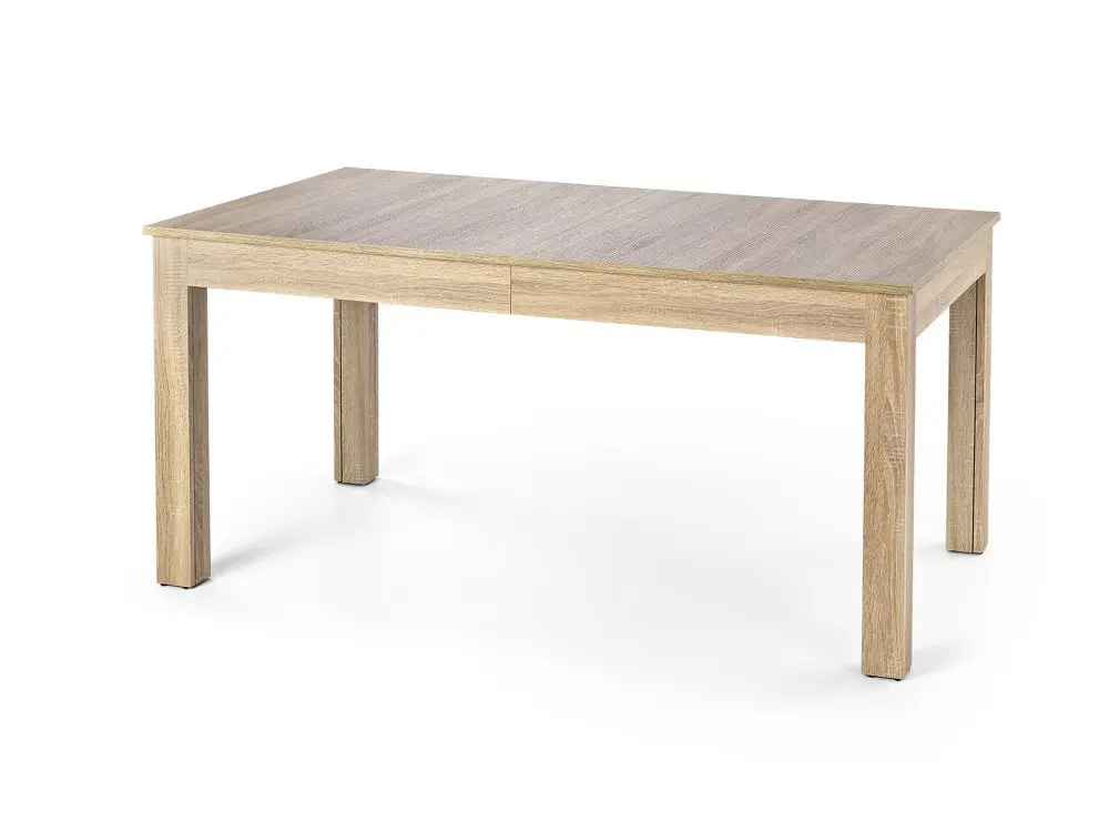 Jídelní rozkládací stůl SEWERYN – 160x90x76 (+140) dřevo, dub sonoma Halmar