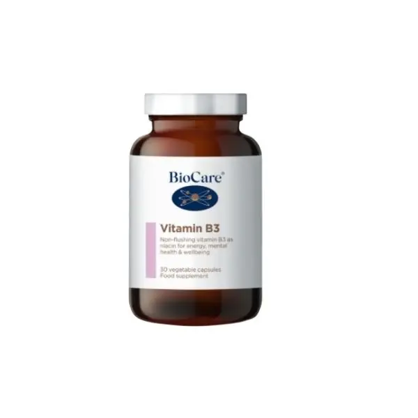 Vitamín B3 (niacin - nikotinamid), 100 mg, 30 kapslí