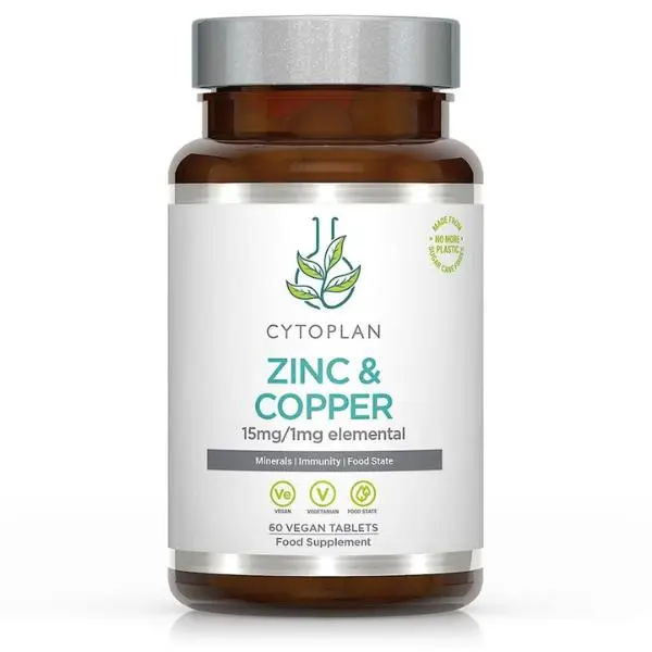 Cytoplan zinek a měď, 60 vegan tablet