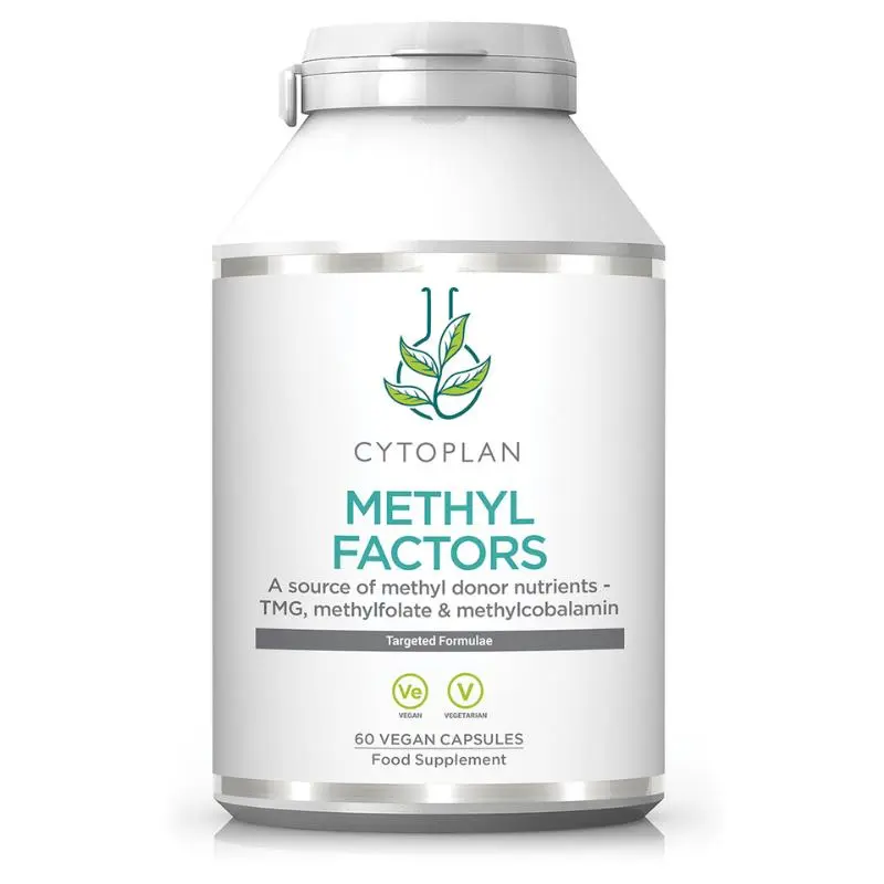 Cytoplan METHYL FAKTORY - B1 + Betain + B2 + B6 + Kyselina listová L-Metylfolát vápenatý + Vitamín B12 a Zinek, 60 kapslí