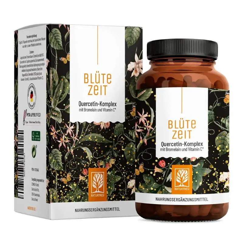 Quercetin komplex - kvercetin, bromelain a vitamín C, 120 kapslí
