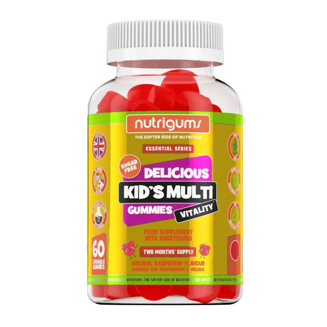 Nutrigums Kids Multi Vitality (Žvýkací multivitamíny pro děti), 60 ks