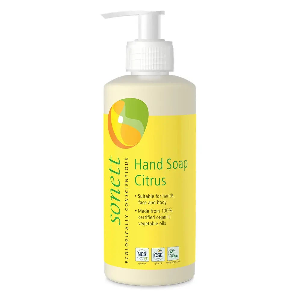 Sonett Přírodní BIO Tekuté mýdlo na tělo, ruce a obličej - Citrus, 300 ml