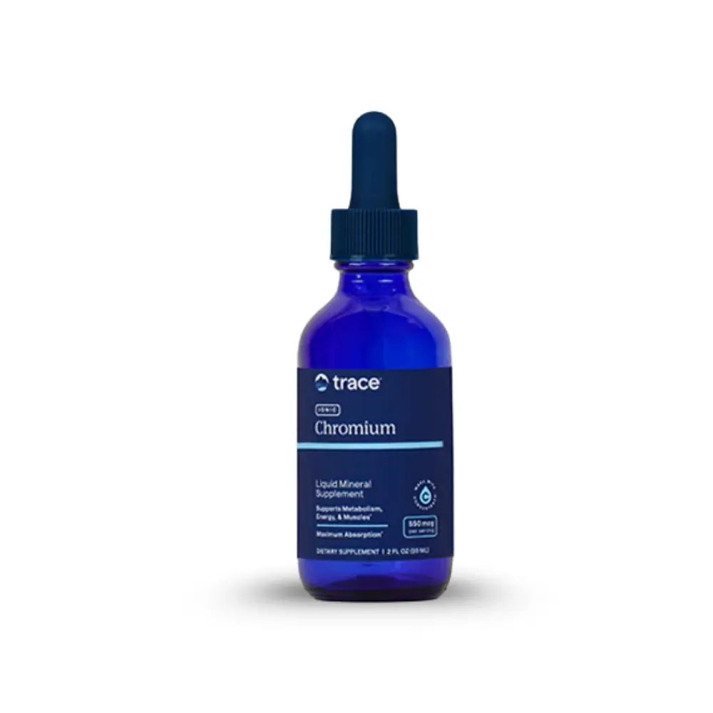Trace Minerals Iontový Chrom + Stopové minerály ConcenTrace®, 59 ml