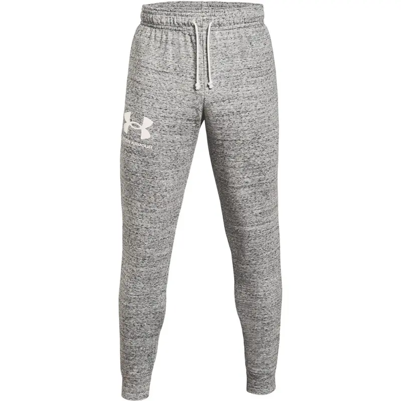 Under Armour pánské tepláky RIVAL TERRY jogger šedé