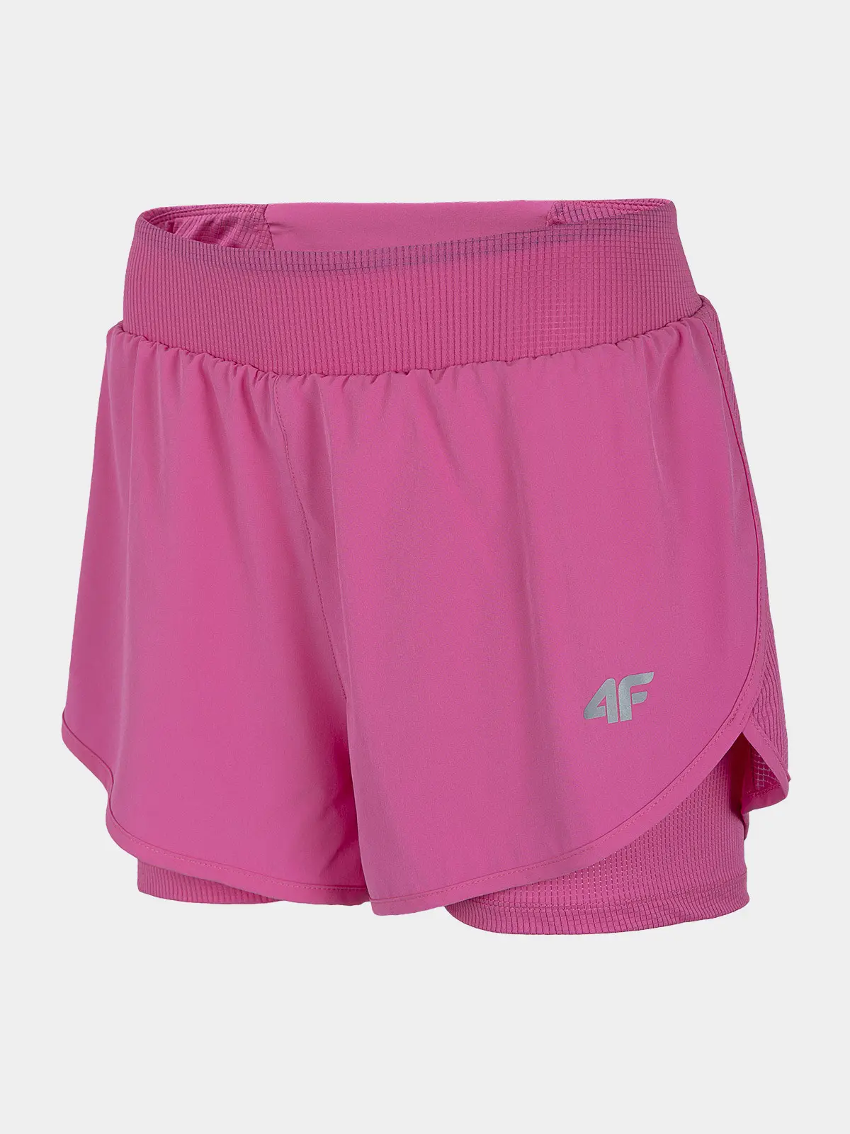 4F H4L21-SKDF010 HOT PINK Dámské kraťasy US L H4L21-SKDF010 HOT PINK