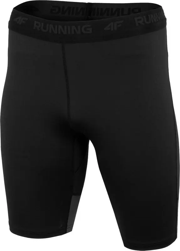 4F H4L22-SPMF010 DEEP BLACK Pánské kraťasové legíny US M H4L22-SPMF010 DEEP BLACK