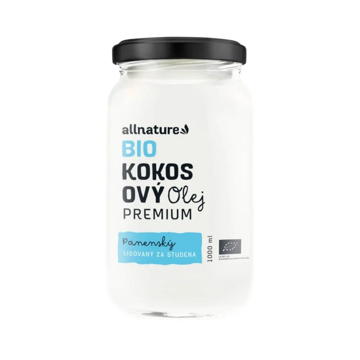 Allnature Panenský kokosový olej BIO, 1000 ml