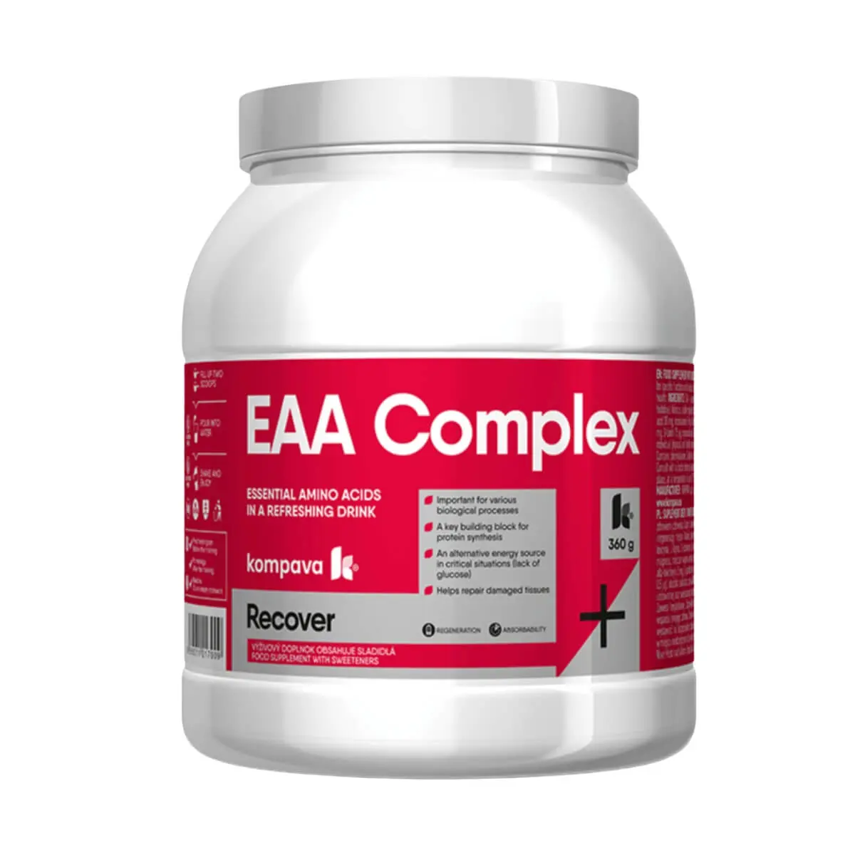 Kompava EAA Complex (bobulové ovocí-limetka), 360 g